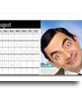 Modelo para criar seu calendário personalizável grátis para agosto de 2011. Carregar uma foto, você pode editar facilmente a partir desta página para fazer a sua folha de próprio calendário fotográfico em Inglês.