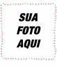 Borda de fotos de luzes de Natal