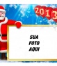 2013 cartão de Natal para elogiar onde o Papai Noel mantém sob um espelho de ouro