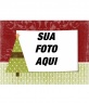 cartão de Natal para ser personalizada com sua árvore de Natal decorada com