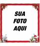Moldura para o Natal, borda vermelha