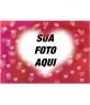 Coração moldura foto para colocar sua foto no fundo