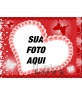 Amor e coração para o cartão de