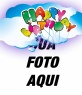 cartão de aniversário personalizado com uma foto. Feliz aniversário carta vemos um balão flutuando nas nuvens. A criação deste espectáculo é gratuito e fácil disso, seguindo os passos indicando a página, desejo-lhe um feliz aniversário.
