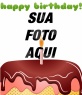 cartão de aniversário personalizados, que consiste em uma montagem que inclui uma fotografia digitalizada para o seu \