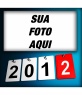 Cartão postal para colocar sua foto com pôsteres de 2012. Ideal para elogiar o novo ano.