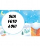Rodada do quadro de paisagem de Natal