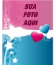 postal do fia dos namorados de doiscorações personalizável com uma fotografia