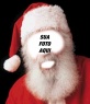 Fotomontagem de traje do Papai Noel para este Natal 
