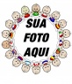 Moldura com bordadura de crianças de todas as nacionalidades