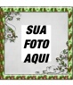Natal moldura com borda verde