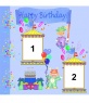 Cartão de aniversário personalizado com 2 fotos
