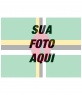 Colagem de modelo para pintar o rosto ou a imagem de transparência com a bandeira