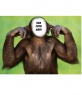 Fotomontagem de macaco que não escuta, muito engraçado! coloque um rosto a este