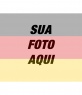 Colagem de modelo para pintar o rosto ou a imagem de transparência com a bandeira
