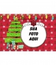 Customizable cartão de Natal com foto, árvore de Natal