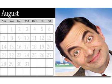 Modelo para criar seu calendário personalizável grátis para agosto de 2011. Carregar uma foto, você pode editar facilmente a partir desta página para fazer a sua folha de próprio calendário fotográfico em