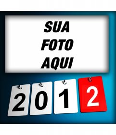 Cartão postal para colocar sua foto com pôsteres de 2012
