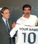 fotomontagem da apresentação do novo jogador do Real Madrid 236