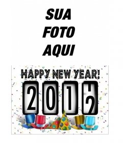 Postal do partido para colocar sua foto, com um contador chegar a 2012