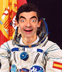 Foto efeito para colocar seu rosto no corpo de Pedro Duque, astronauta espanhol