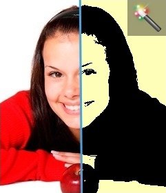 Efeito para fotos em sua fotografia é transformada em uma imagem do artista pop de