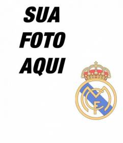 Coloque o emblema do Real Madrid sobre sua foto