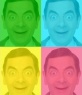 Pop Art caixa personalizada com sua foto, verde, azul, amarelo e rosa