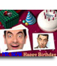 Cartão de aniversário com duas fotos