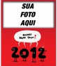 Saudação ao novo ano de 2012, com números de felicitar o ano novo.