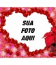 Heart-shaped moldura feita de pequenos