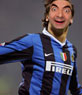 Fotomontagem em que a modelo aparece jogador, famoso Ibrahimovic da Inter de Milão