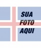 Colagem de modelo para pintar o rosto ou a imagem de transparência com a bandeira