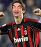 Fotomontagem de Kaká com o preto e camisa vermelha Milão para colocar seu rosto