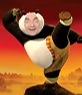 Nesta fotomontagem aparecerá como a estrela infantil do filme Kung Fu Panda