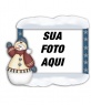 Enquadrar suas fotos com o boneco de neve de Natal