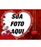 ratinho apaixonado,cartão de Dia dos Namorados com a sua foto com borda em forma de