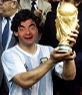 Diego Armando Maradona levantar a Copa do Mundo