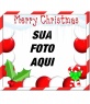 Fotos moldura de efeito gelo vermelho e branco