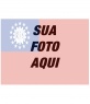 Colagem de modelo para pintar o rosto ou a imagem de transparência com a bandeira