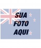 modelo de Colagem para pintar o rosto ou a imagem de transparência com a bandeira