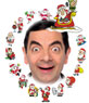 Moldura legal especial para o Natal, em torno de suas fotos Santas incontáveis