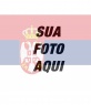 Colagem de modelo para pintar o rosto ou a imagem de transparência com a bandeira