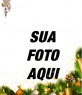Cartão do Natal com bordas decorações de Natal
