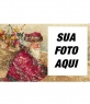 Antique cartão de Natal. Personalizadas com texto e