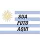 Fotomontagem para colocar sua foto junto com a bandeira do Uruguai
