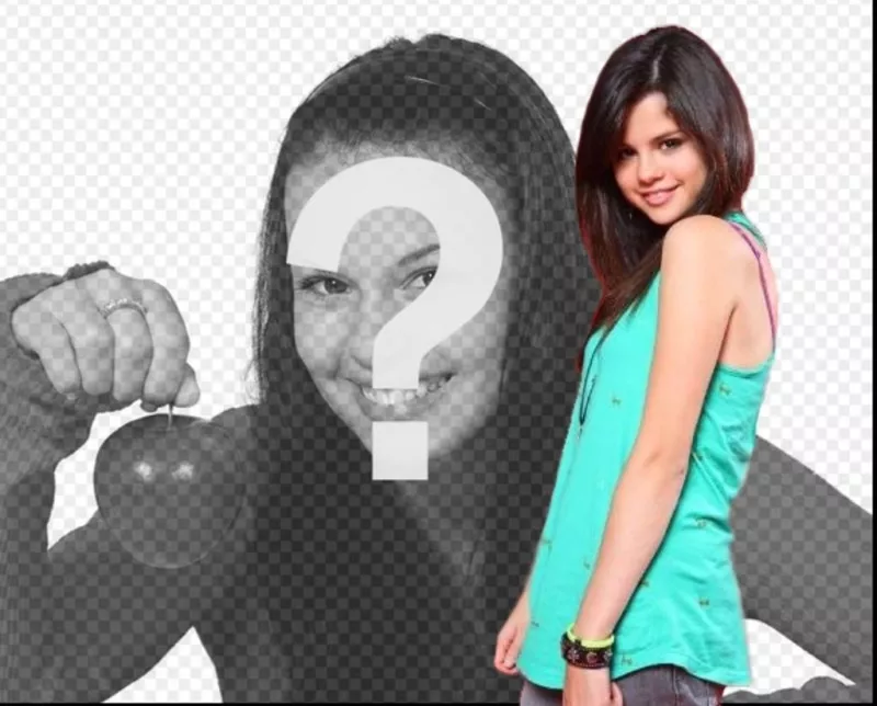Fotomontagem com Selena Gomez, fazer upload de sua foto e faça o seu efeito de..