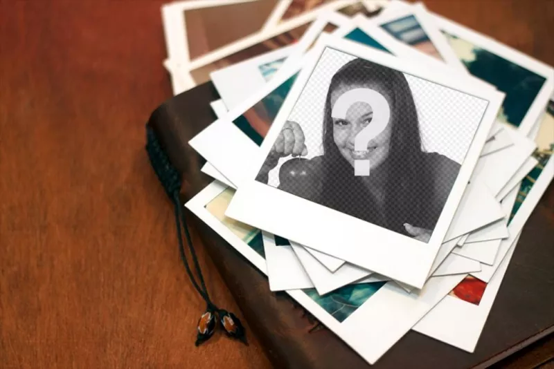 Quadro útil para ajustar suas fotos em um quadro Polaroid, como uma montanha de souvenirs fotos. ..