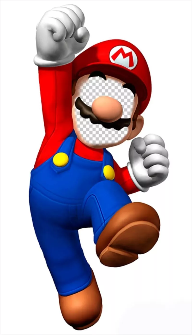 Fotomontagem para colocar seu rosto em Super Mario e se divertir ..