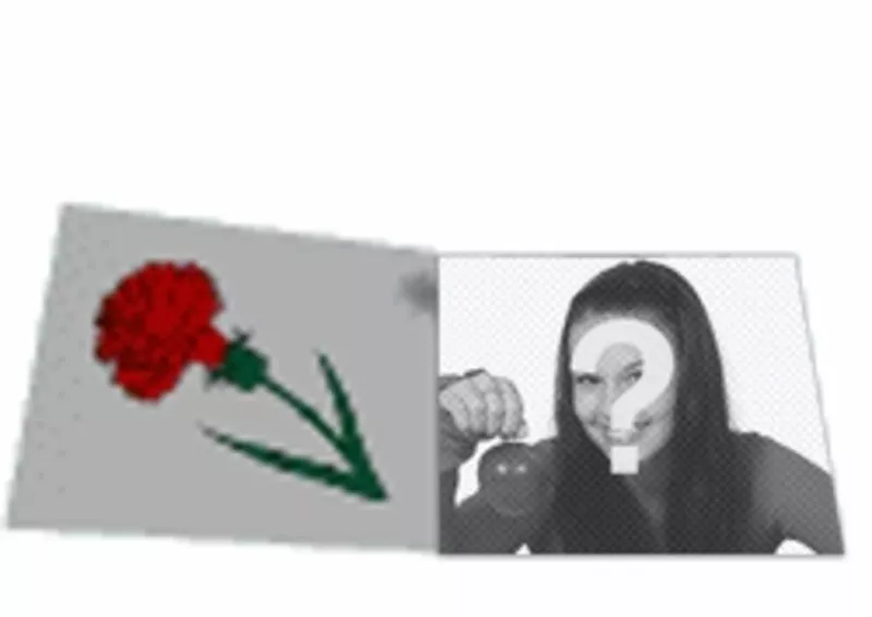 Personalizar animação carta de amor animado com uma rosa. Com sua..